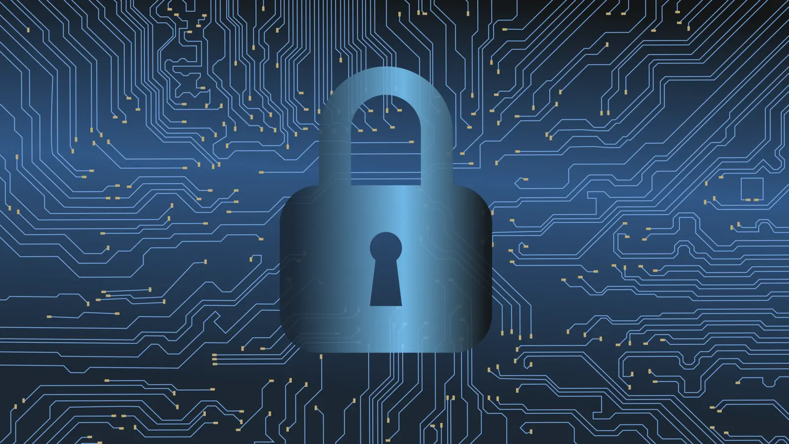 Cadenas numérique symbolisant les mises à jour de sécurité sur ordinateur et smartphone