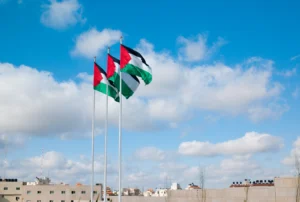 Élections législatives palestiniennes du 28 novembre 2026 : drapeaux palestiniens