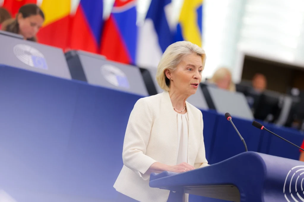 EU Kids Act : Ursula von der Leyen présente la proposition devant le Parlement européen à Strasbourg